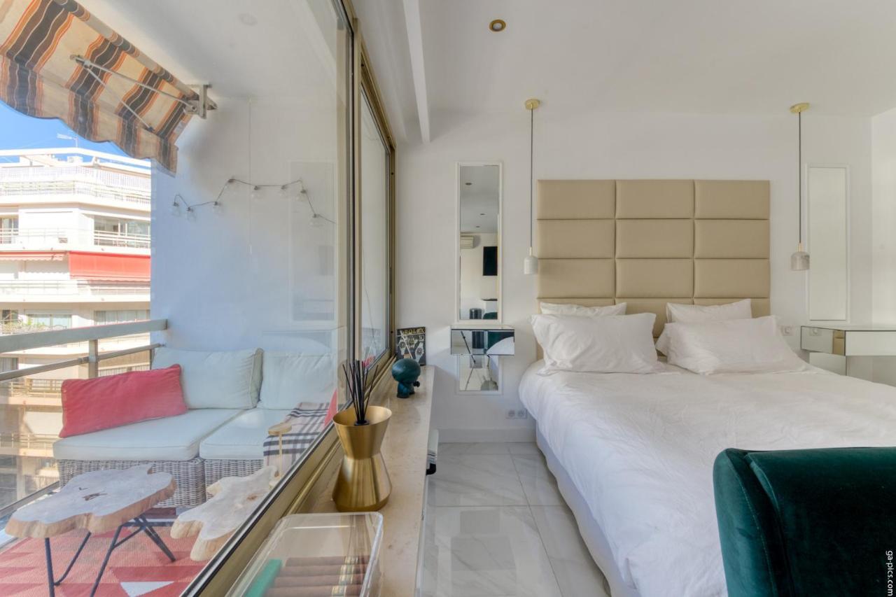 Luxury Maubourg - Vue Mer - Croisette 50M Plage - Clim - Terrasse Cannes Exterior foto